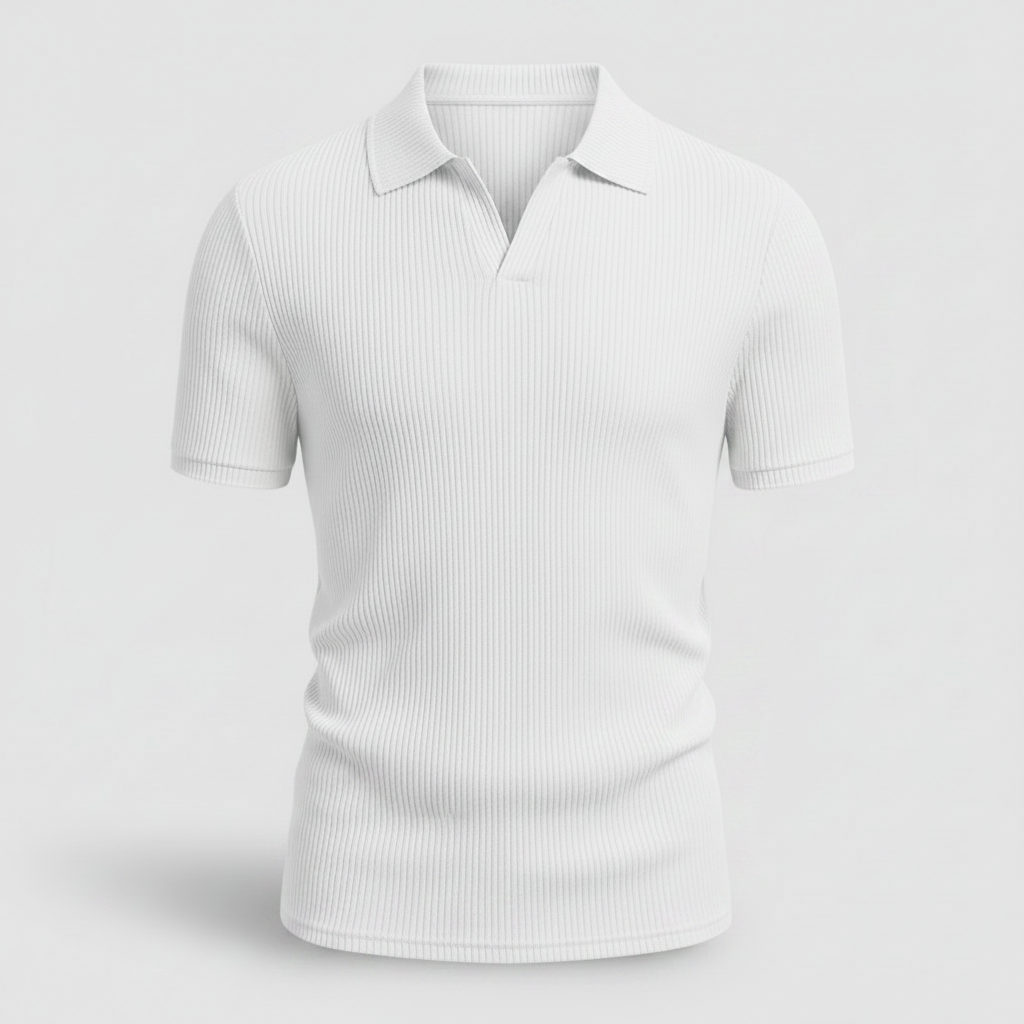 Men's Waffle Polo Shirt | Casual Summer Polo Shirts