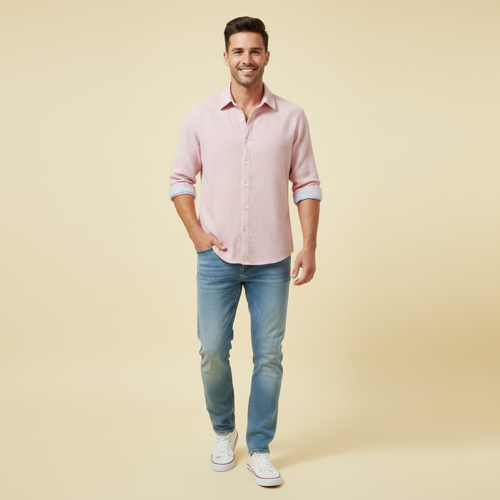 Men's Casual Button Down Shirt | Summer Style