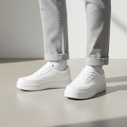Men's White Platform Sneakers | Casual Men's Trainers