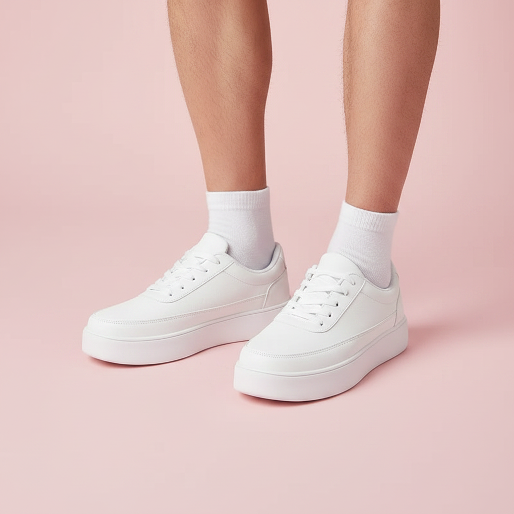 Men's White Platform Sneakers | Casual Men's Trainers