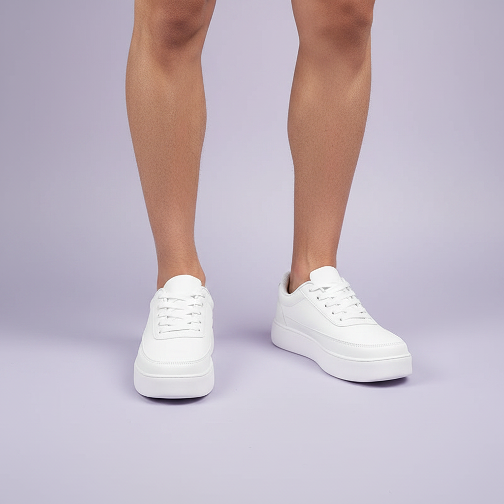 Men's White Platform Sneakers | Casual Men's Trainers