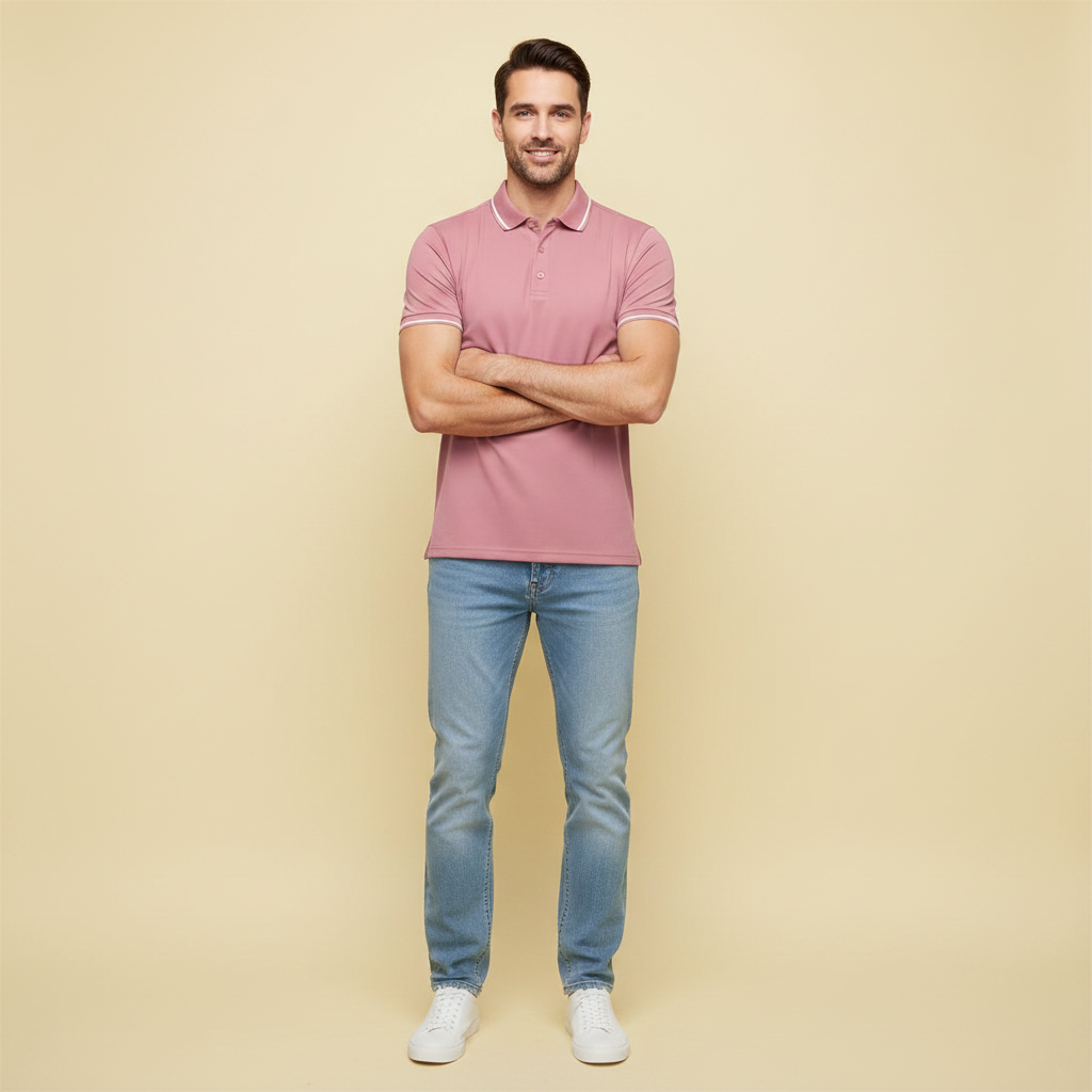 Men's Slim Fit Short Sleeve Polo Shirt | Casual Wear