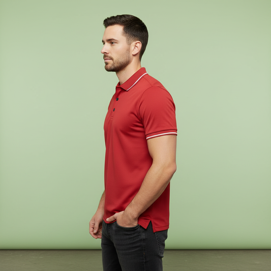 Men's Slim Fit Short Sleeve Polo Shirt | Casual Wear