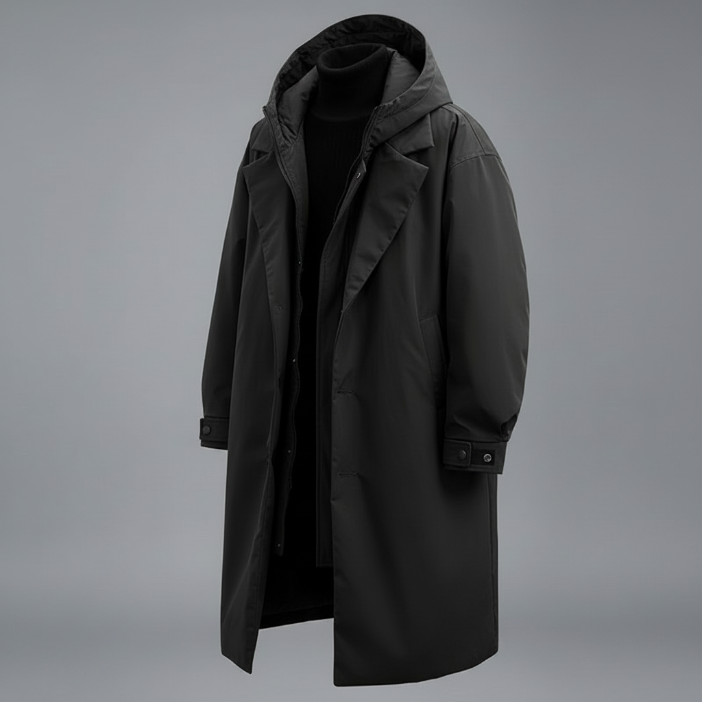 Men's Long Waterproof Puffer Coat | Stylish Winter Jacket