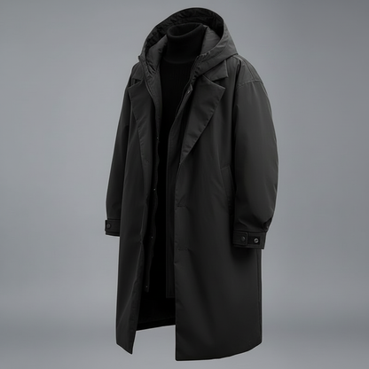 Men's Long Waterproof Puffer Coat | Stylish Winter Jacket