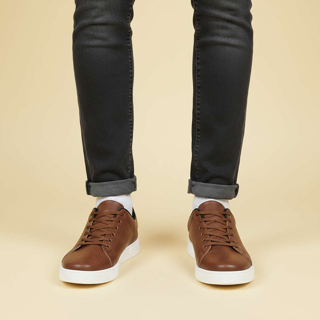 Men's Lace-Up Low-Top Sneakers | Casual Trainers