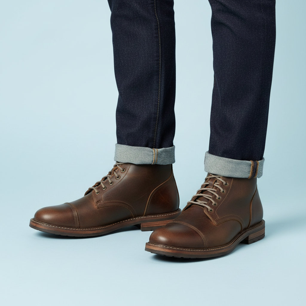 Men's Classic Ankle Boots | Durable Lace-Up Work Footwear
