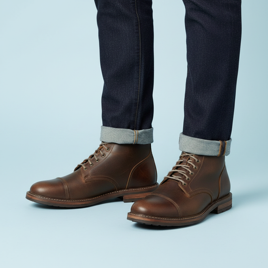Men's Classic Ankle Boots | Durable Lace-Up Work Footwear