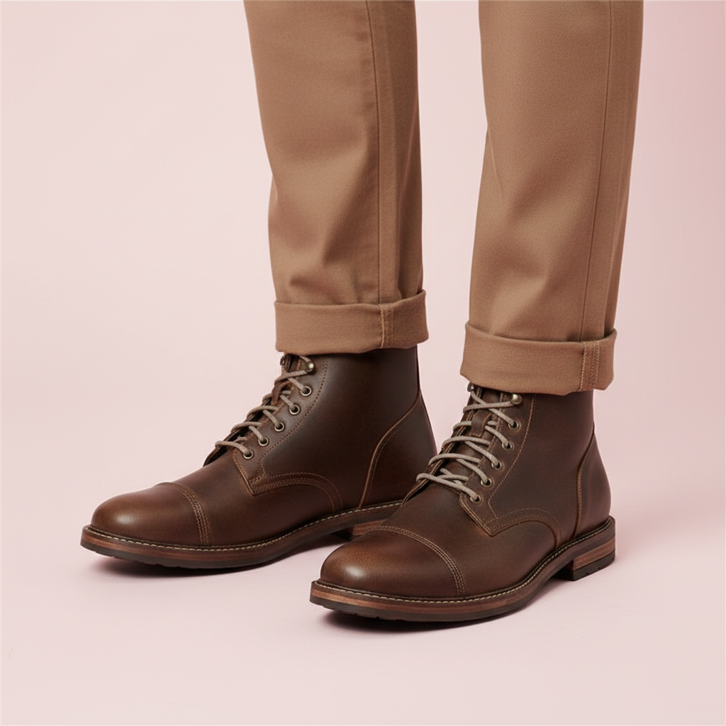 Men's Classic Ankle Boots | Durable Lace-Up Work Footwear