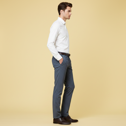 Saul | Men's Slim Fit Trousers Chinos in Stretch Fabric