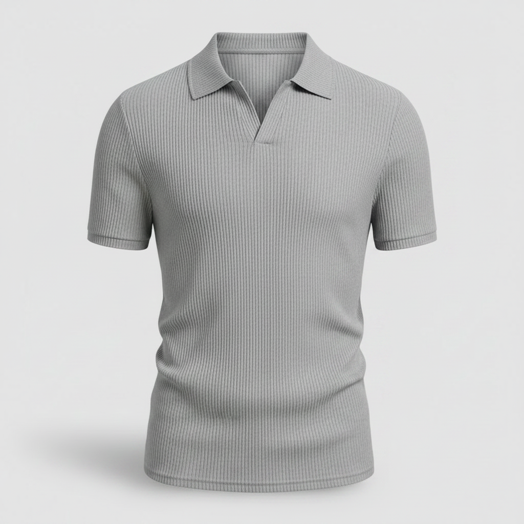 Men's Waffle Polo Shirt | Casual Summer Polo Shirts