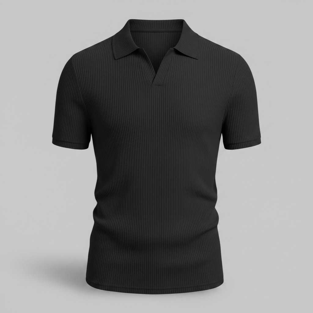 Men's Waffle Polo Shirt | Casual Summer Polo Shirts