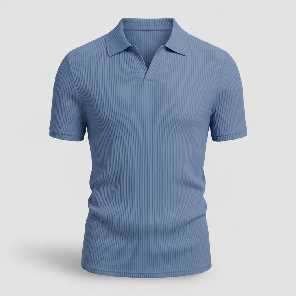 Men's Waffle Polo Shirt | Casual Summer Polo Shirts